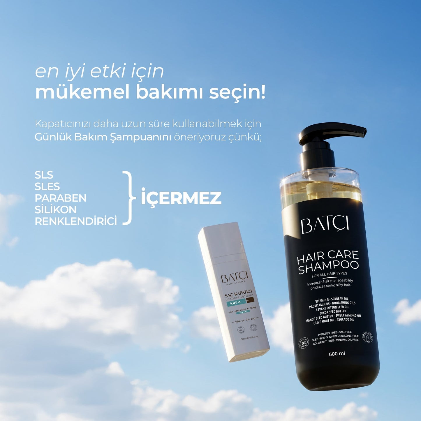 Batçı Saç Kapatıcı Dolgunlaştırıcı Sıvı Krem - 30ML